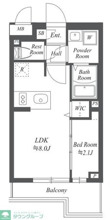 ブランシエスタ用賀の物件間取画像